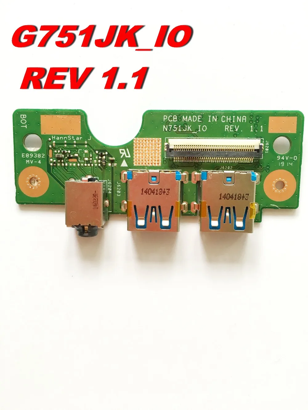 Оригинал для N751J N751JK Usb и аудиоплата _ IO REV 1 протестирована хорошая бесплатная