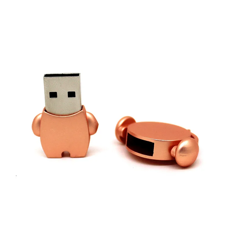 Pendrive 32GB 64GB cartoon cute metal Music man USB 2.0 Flash Drive 16GB Pen Memory Stick 4GB 8GB U Disk Custom logo | Компьютеры и