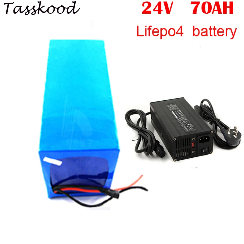 Deep cycle Lifepo4 battery 24V 70Ah Lithium Battery Pack for electric vehicle +5A charger | Electric Bicycle