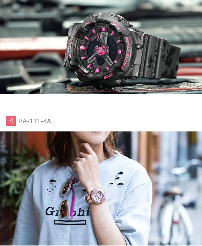 CASIO Часы LED BA-111-3A часы мужчин лучший бренд роскошных известный модные спортивные наручные часы мужской часы Relogio Masculino