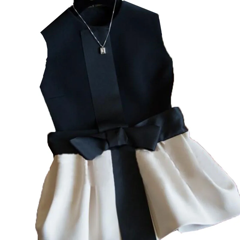 Новинка 2018 женский жилет с французским романтическим бантом весна осень модные