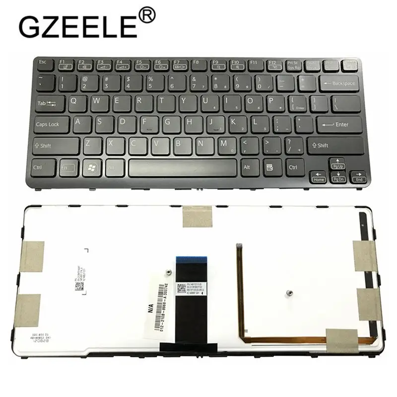 GZEELE США с подсветкой новая клавиатура для ноутбука sony VAIO SVE 14 SVE14 SVS14 SVE14A SVE14AG клавиатура с подсветкой 149009711US 9Z. N6BBF. C01