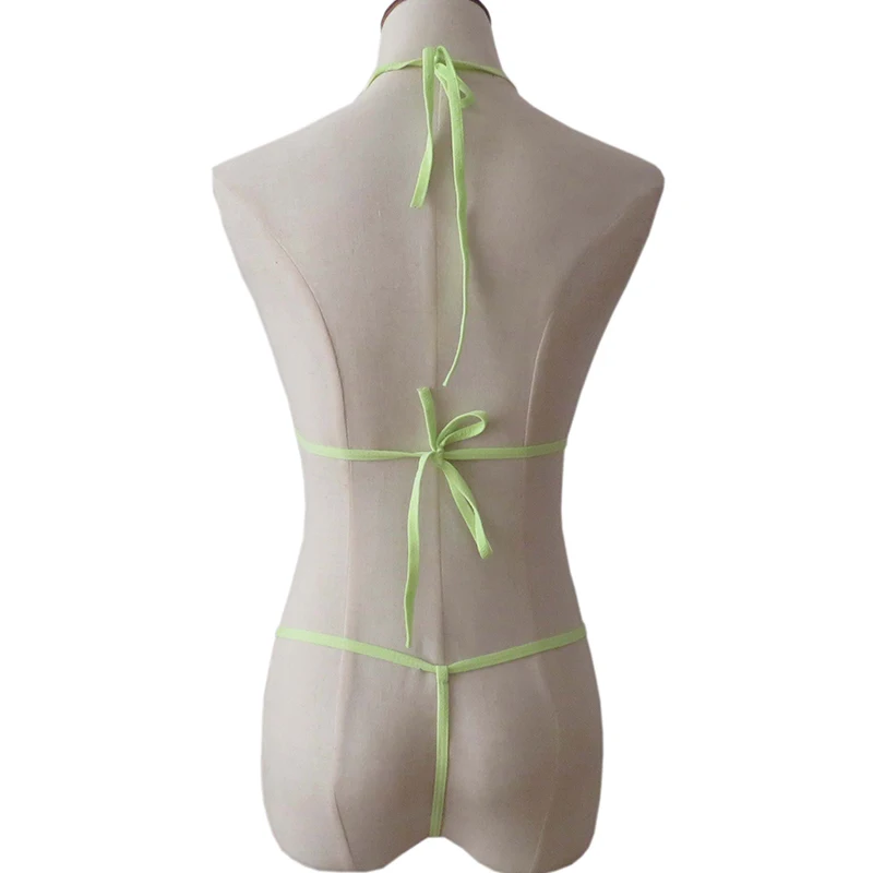 Extreme женские микро мини бикини стринги нижнее бельё для девочек Купальники со