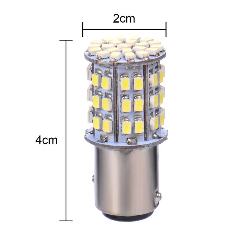 10 шт./лот супер яркий BAY15D 1157/BAY15D/P21/5 Вт автомобилей Хвост стоп 64 SMD светодиодные