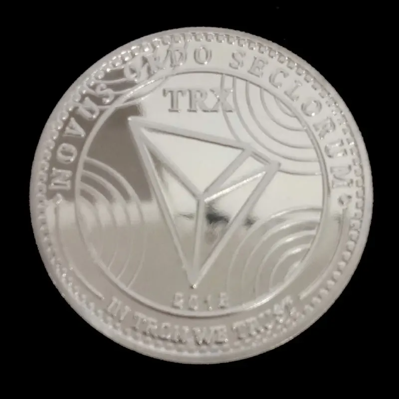 Новый TRX волновое поле Tron Виртуальная цифровая невалютная памятная монета