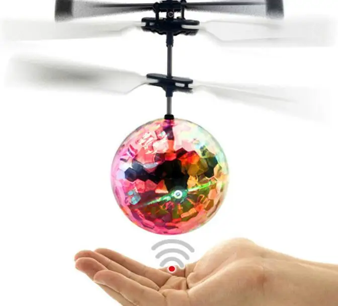 

Colorful Flying Ball Helicopter RC Flying Ball Drone Helicopter Ball Built-in Shinning LED Lighting Flying Toys for Kids