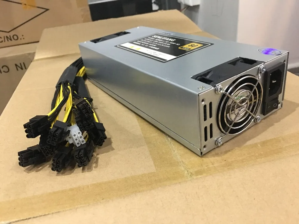 

1800W miner power supply 6PIN*10 Antminer APW3++-12-1600,ETH PSU,antminer S9 S7 L3 BTC LTC DASH Mining power ac adapter