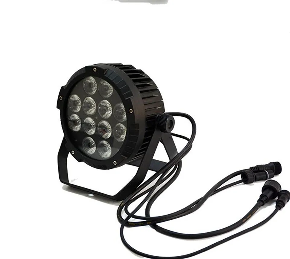 IP65 Водонепроницаемый светодиодный светильник Par 12X12W RGBW 12x15W RGBWA 12x18W UV 6 в 1 тонкий Can