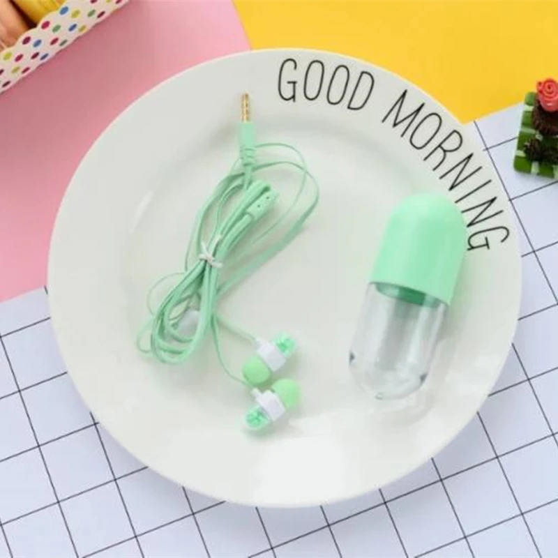 Новинка 2017 года Pill милые наушники-вкладыши Карамельный цвет девушка наушники