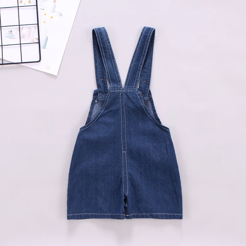 

DIIMUU Summer Fashion Kids Shorts Overalls Cartoons Clothing Suspender Pants Denim Casual Jumpsuits Toddler Baby Clothing Bear