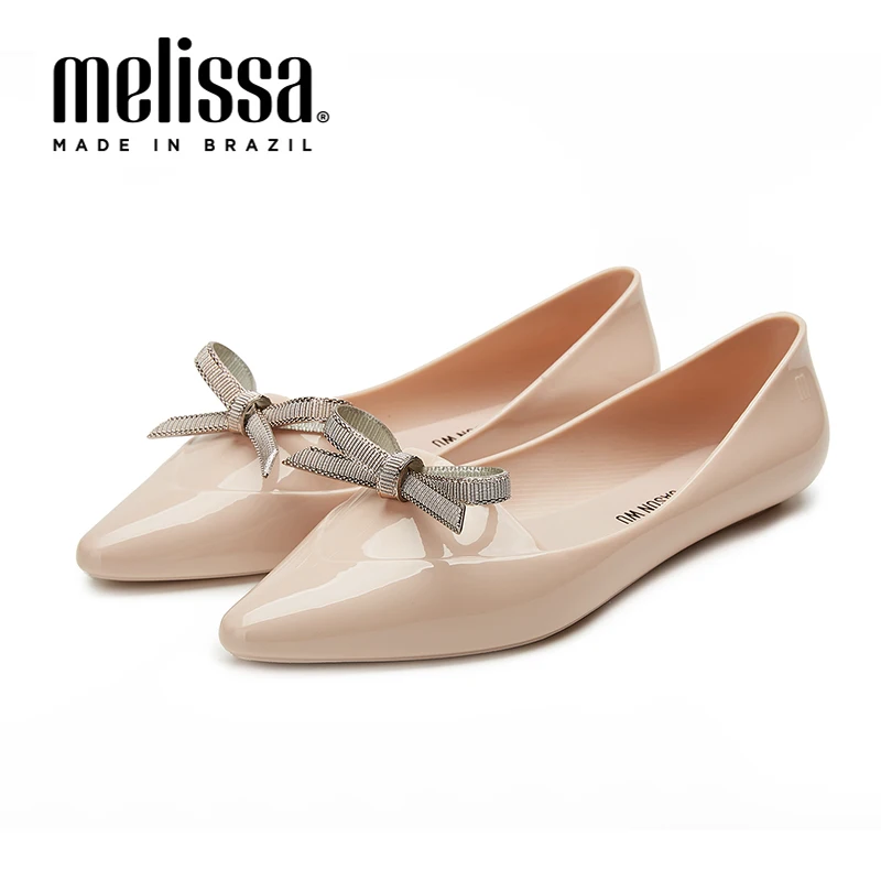 Melissa/женские прозрачные туфли с бантом; коллекция года; Летние босоножки; женская прозрачная обувь; нескользящие женские сандалии