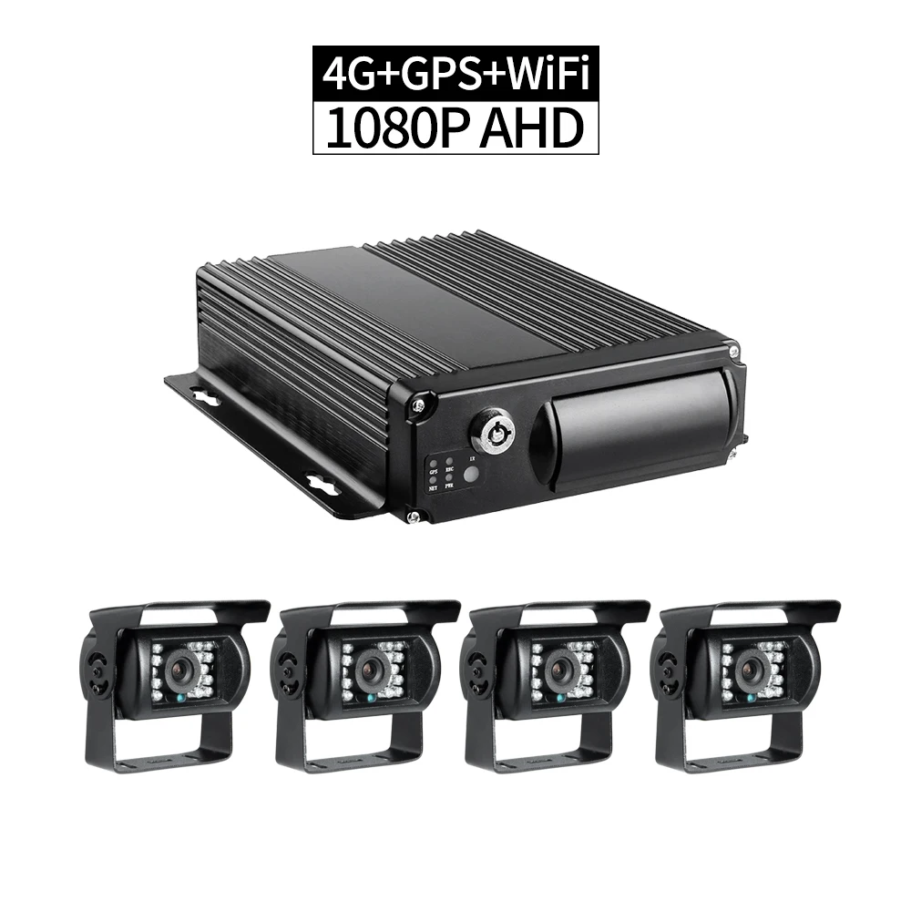 4G + GPS WiFi грузовик безопасности DVR комплект ПК/телефон удаленный монитор