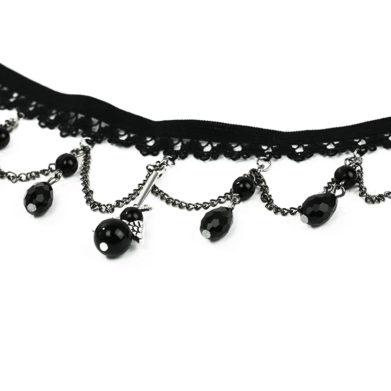 Vintage Gothic Black Lace Retro Choker Collar Necklace Charm Pendant Jewelry | Украшения и аксессуары