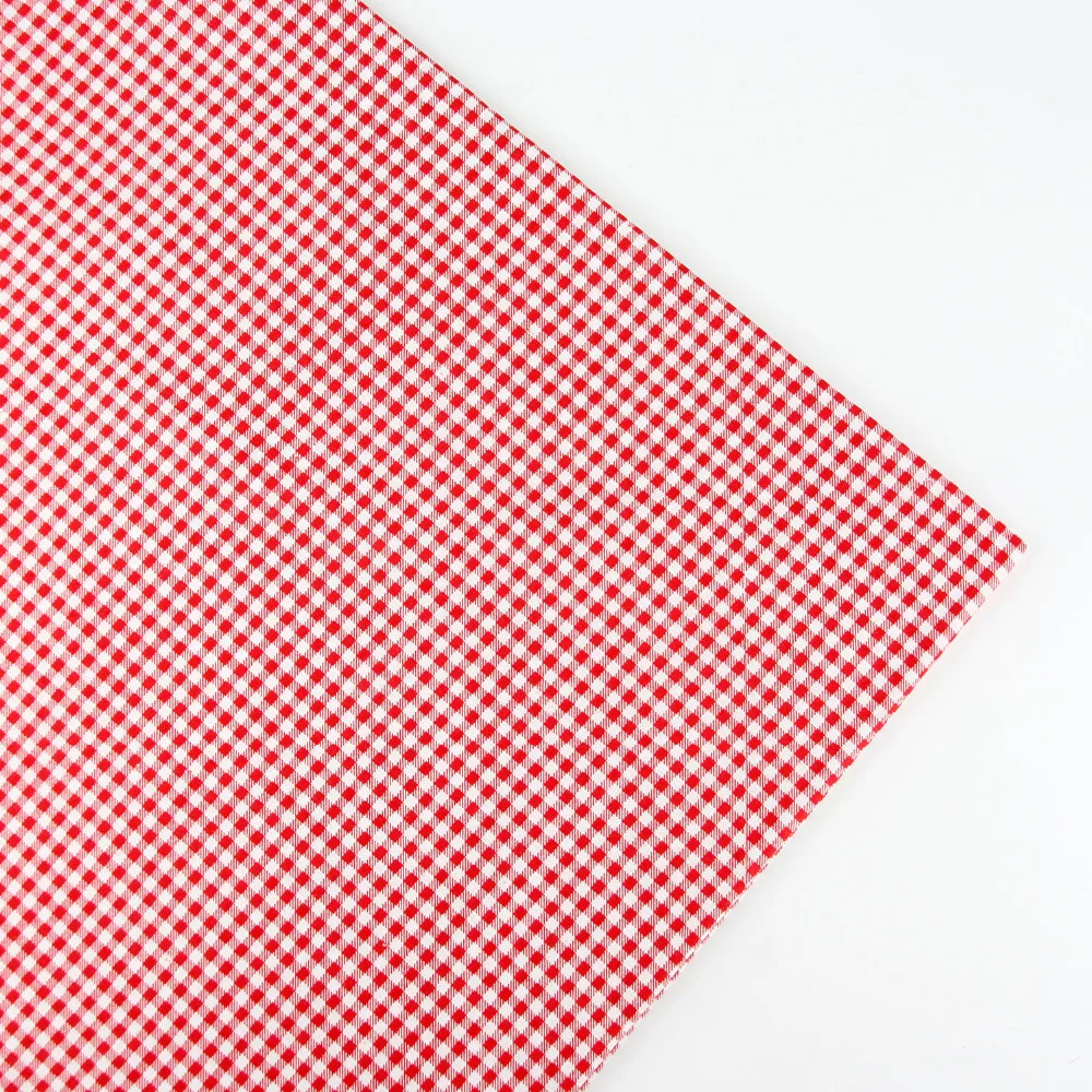 0.5 meter width 156cm red check Print Plain 100% Cotton Fabric for Home Textile Patchwork Quilted Fabrics | Дом и сад