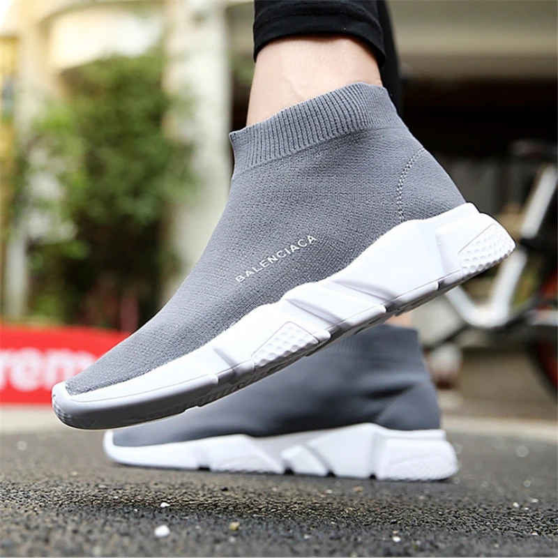 Мужская дышащая спортивная обувь большой размер 35-44 модная весенне-летняя