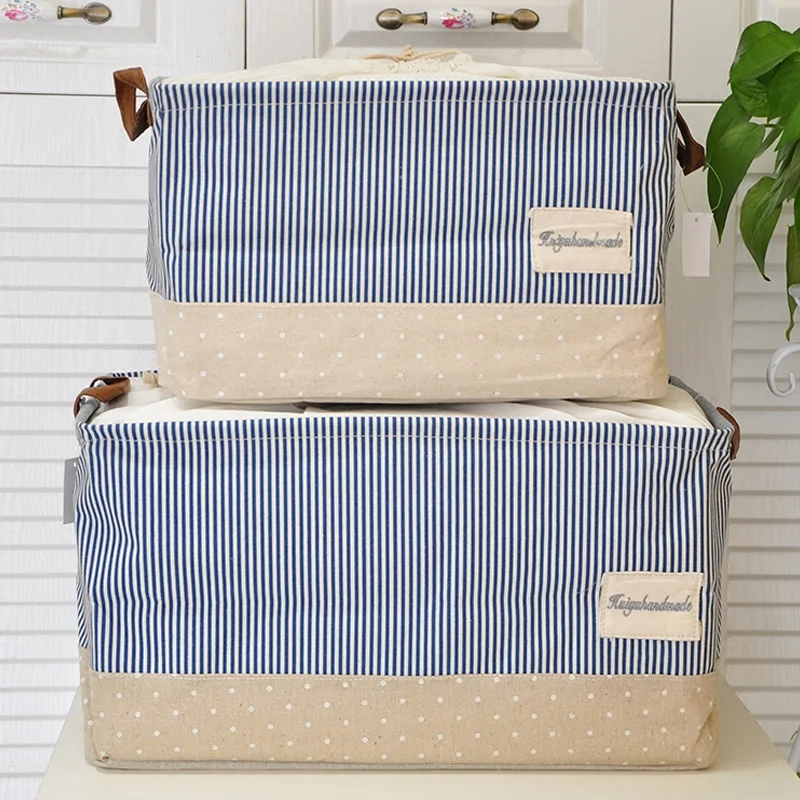 Baffect тканевый простой стиль хлопчатобумажная льняная настольная сумка для