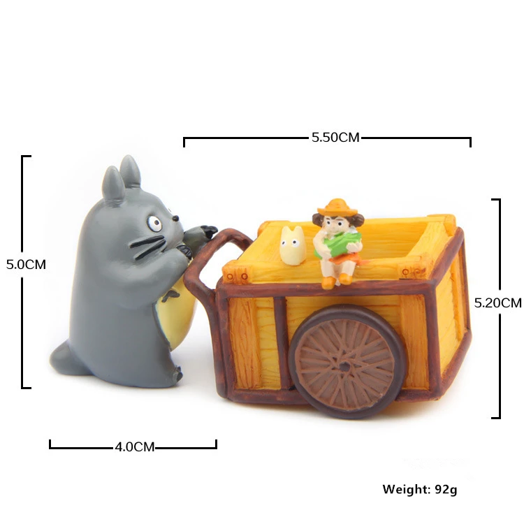 Творческий Miyazaki Jili Cat Bean Мини полимерный горшок Синий Шиншилла цветочный Смола DIY