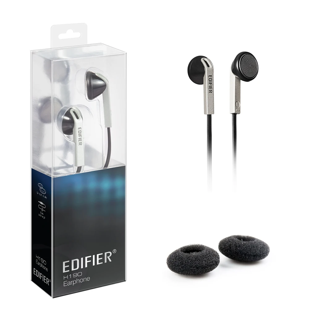 Edifier H190 в ухо телефон HiFi стереогарнитура 3 5 мм Aux наушники для мобильных телефонов