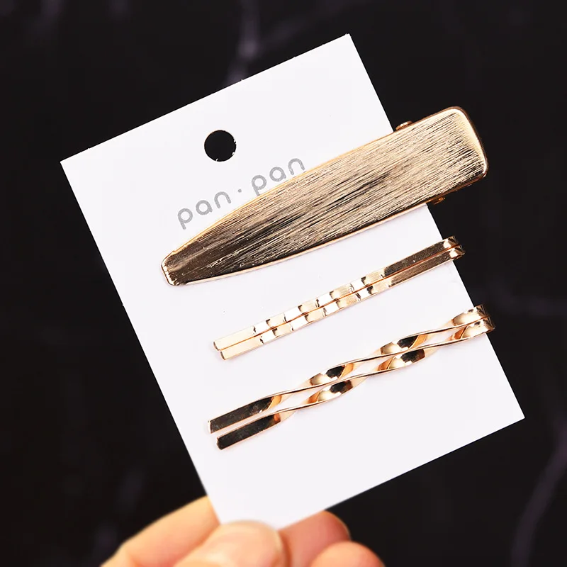 fashion Korean style Women Girls zinc alloy Metal metal wire-drawin Clip Combination Barrette Hairpin Hairs Styling Accessories | Украшения