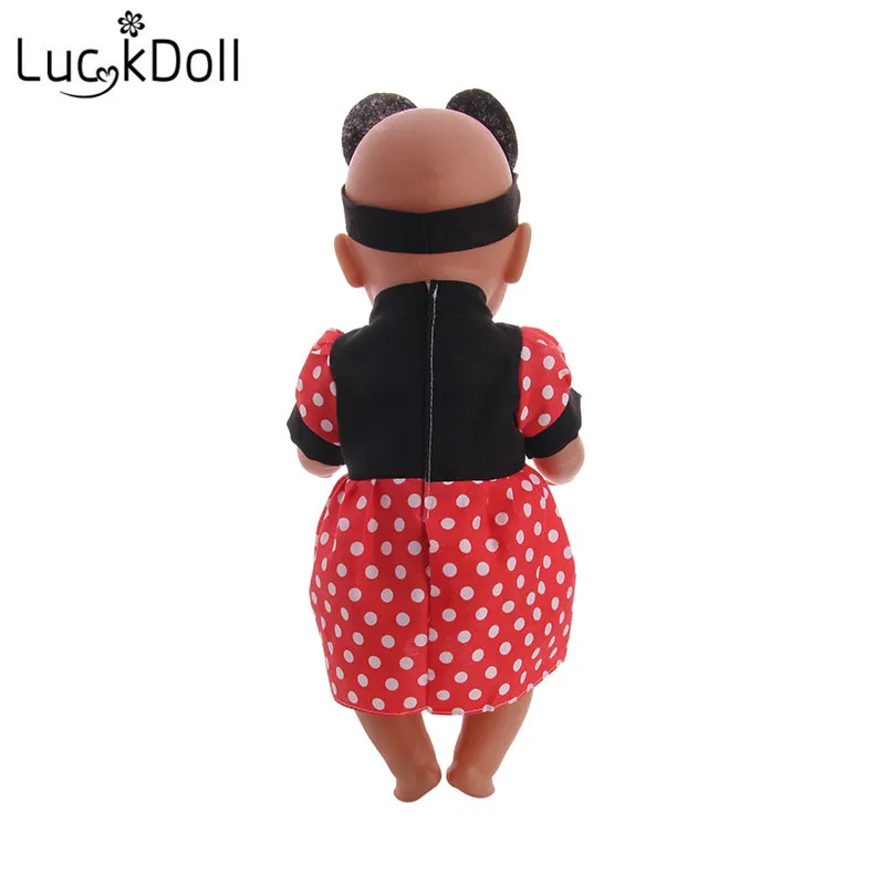 LUCKDOLL модный свитер+ джинсовая юбка+ шляпа подходит для 18 дюймов Американский 43 см аксессуары для кукол, игрушки для девочек, поколение, подарок