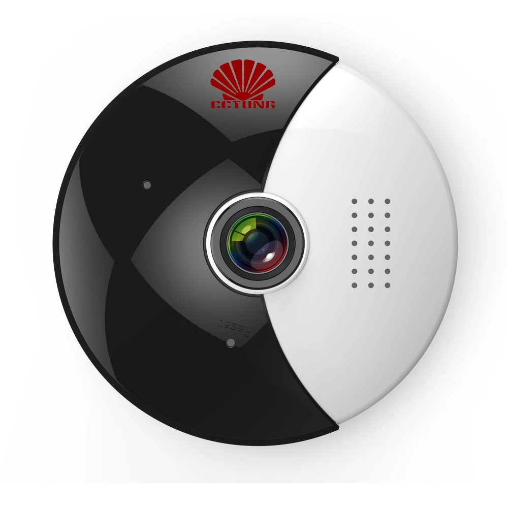 360 Moon VR панорамная Wi Fi IP камера с ночным инфракрасным 1 3 мегапиксельным рыбий глаз