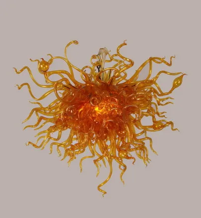 

Modern Classic Antique Style Golden Color Chandelier Home Interior Lighting Style Hand Blown Glass Art Chandelier Light