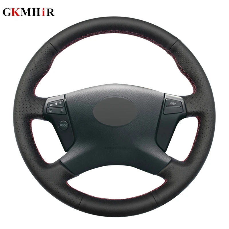 Черный мягкий чехол на руль из искусственной кожи для Toyota Avensis 2003-2007 | Автомобили и