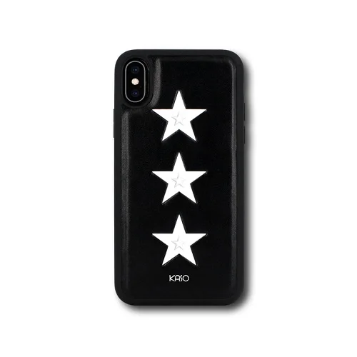 Stereo star Японская мода телефон чехол для iPhone 6 7 8 плюс кожаная лампа-рефлектор Звезда Мягкая из ПУ для задней крышки для iPhone X XR Xax чехол - Цвет: Stereo star