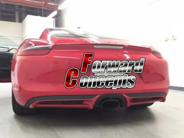 Задние фартуки для губ из углеродного волокна CAYMAN BOXSTER 981 диффузоры