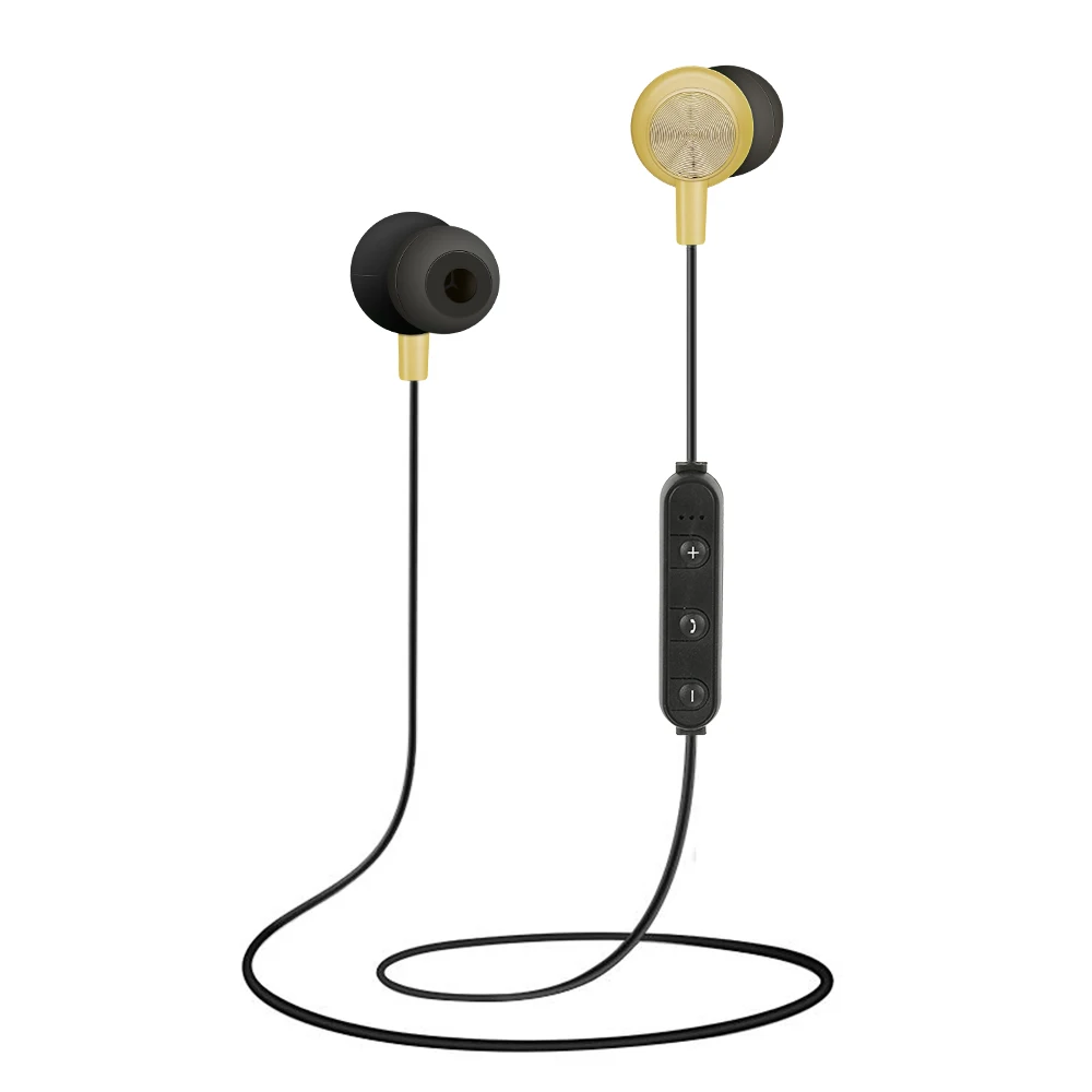 Bluetooth наушники беспроводные наушники магнитные наушники с микрофоном Стерео Auriculares Bluetooth наушники для телефона - Цвет: Золотой