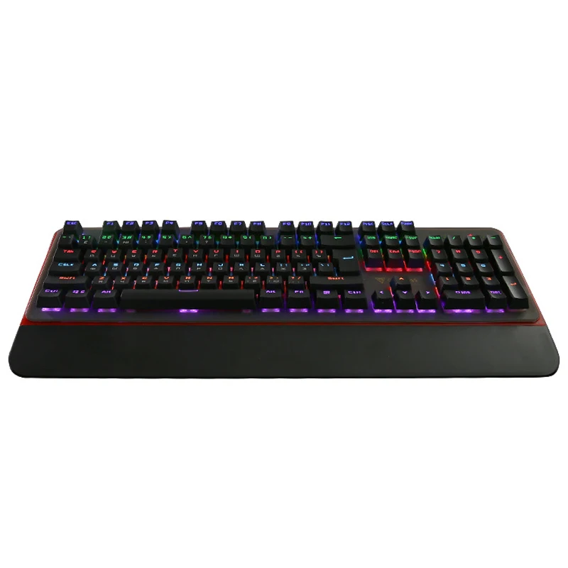 Зеленая ось Механическая игровая клавиатура 12 цветов RGB светодиодный подсветка