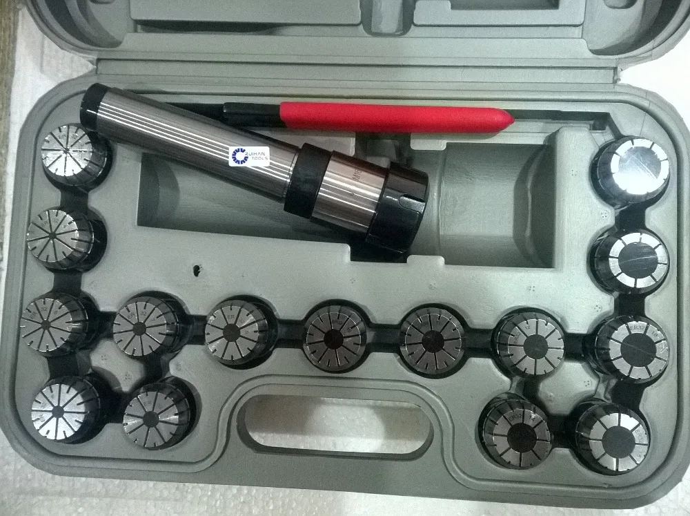 15 шт. ER32 Набор цанг с фотоконусом 4 # Держатель Цанги M16 резьба и ключ тип крючка |