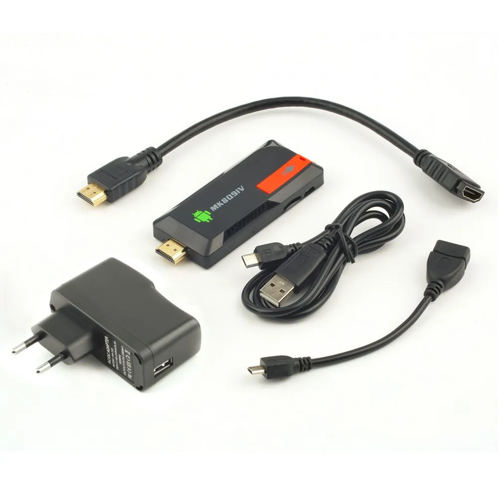 1 шт. MK809IV Smart tv 2 ГБ 8 ГБ Android tv Box беспроводной HDMI ключ для Android Мини ПК четырехъядерный RK3188T wifi tv Stick