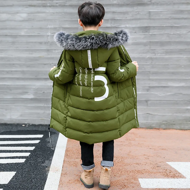 Winter Thicken Windproof Warm Kids Coat Waterproof Children Outerwear Kids Clothes Boys Jackets For 3-12 Years Old
