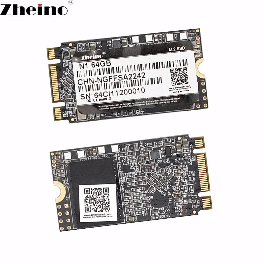 Zheino M.2 2242 SSD 64 GB NGFF SATA Внутренний твердотельный диск для ноутбука|Внутренние