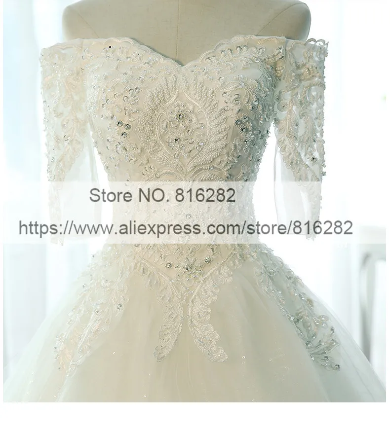 Vestido Де Noiva Реальные Фото Половина Рукава Свадебное Платье Старинные Кружева