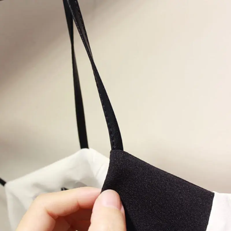 Черный Камзол Повод Блузка Лето Плюс Размер Сексуальные Майка Жилет Женщин