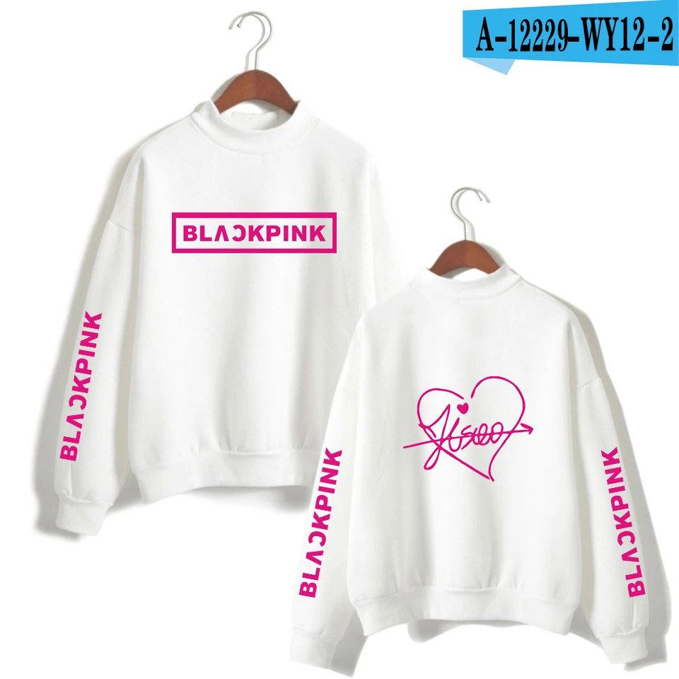 white Хип-хоп Черный Розовый harajuku водолазка толстовки Kpop Женская одежда оверсайз Bangtan Одежда для мальчиков новое поступление - Цвет: white