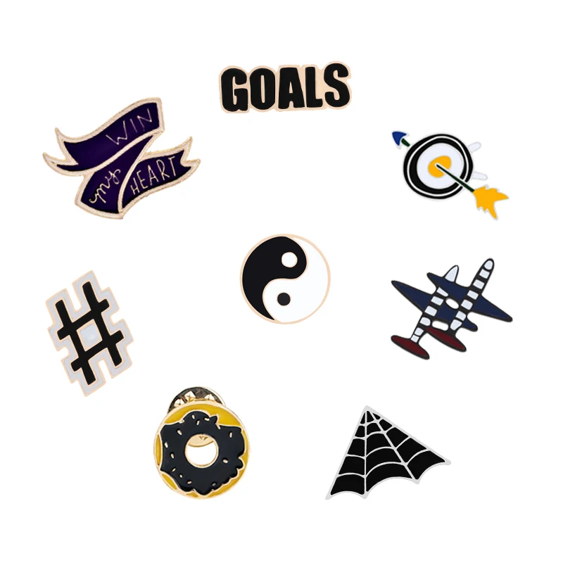 Брошь в ретро-стиле для мужчин и женщин значки на воротник из джинсовой ткани