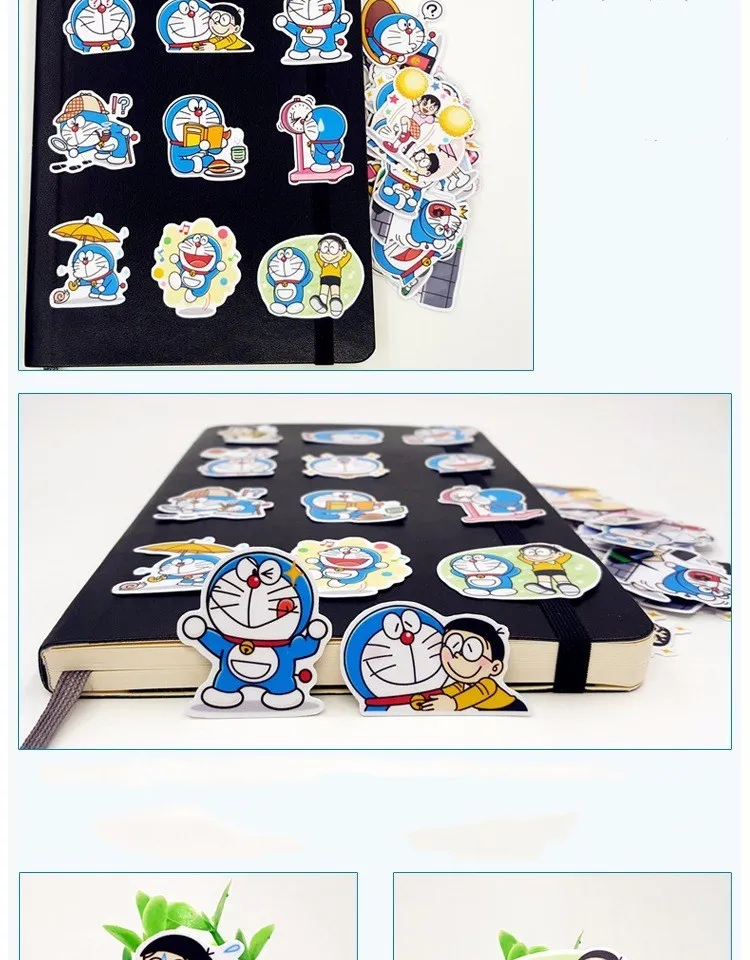 40 шт./пакет Doraemon большой мужской альбом скрапбукинга водонепроницаемые декоративные наклейки DIY ручной работы подарок Скрапбукинг стикер