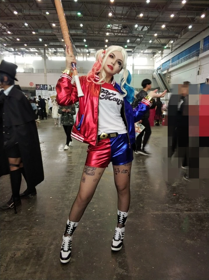 Новинка обувь для костюмированной вечеринки из фильма Отряд Самоубийц Harley Quinn