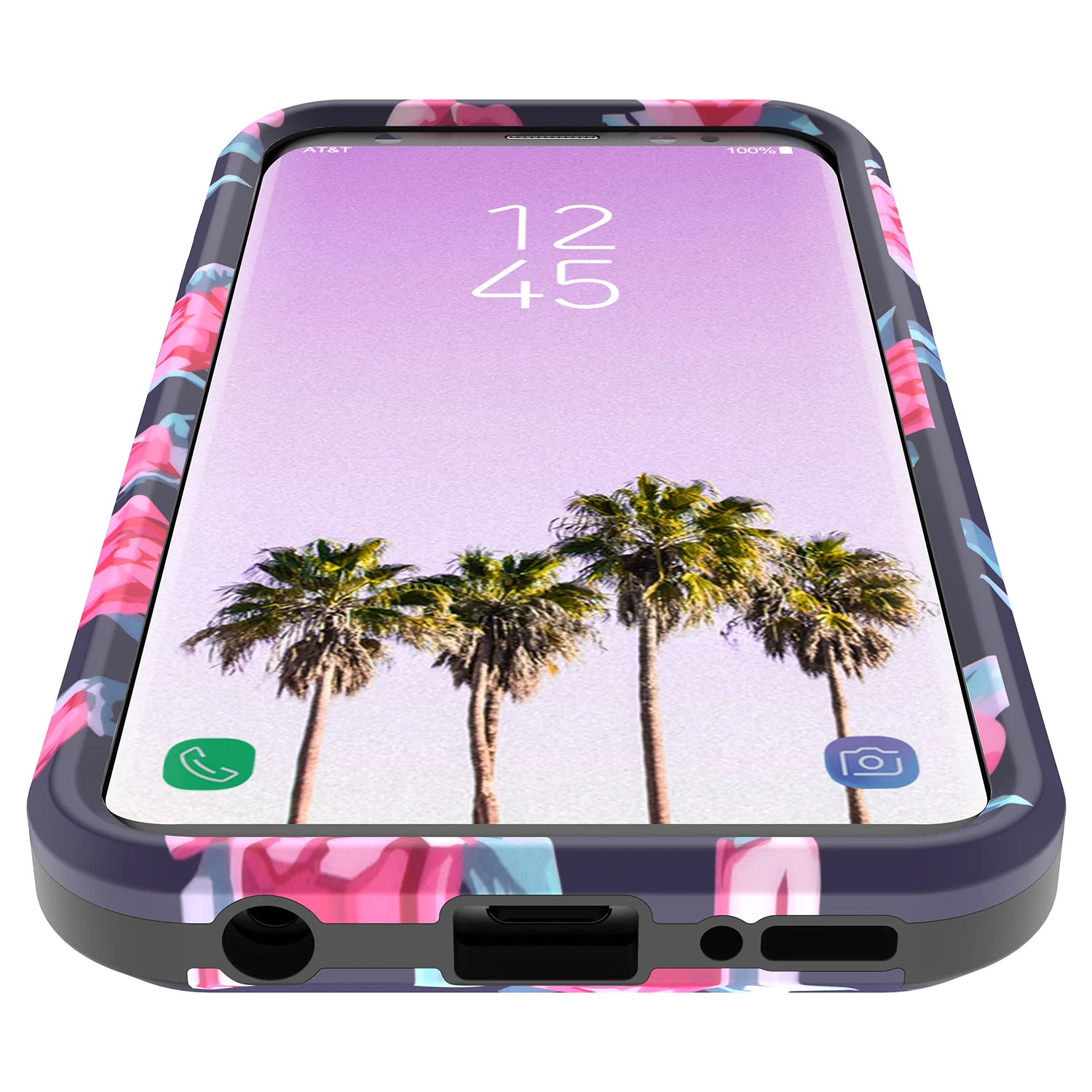 3 в 1, Жесткий Чехол для samsung Galaxy S9 plus, чехол с цветами для бампера, PC, Силиконовый противоударный чехол для samsung Note 8 9, чехол
