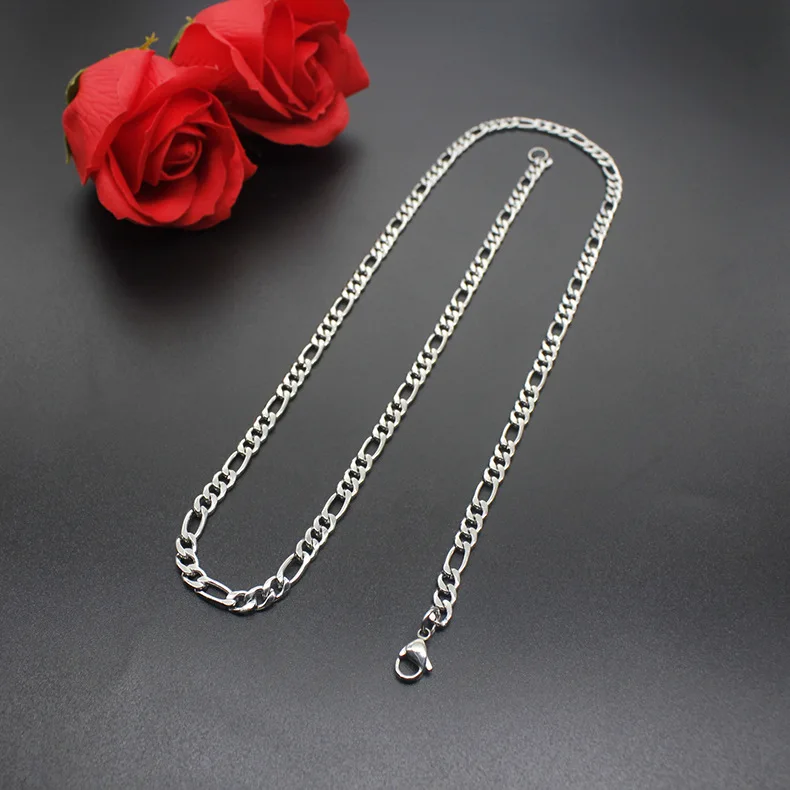 Цепочка плетеная Фигаро из нержавеющей стали 3/5/7 мм|Цепочки| |