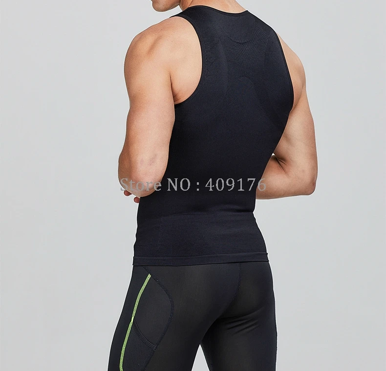 Gynecomastia Tops PRAYGER Body Shaper Men Posture Corrector Slimming Chest Shapers Waist Trainer Tops