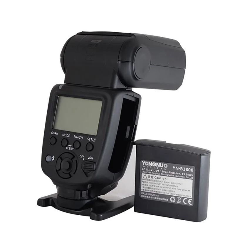 Беспроводная вспышка Yongnuo YN860Li Speedlite с литиевой батареей 1800 мАч для Nikon Canon