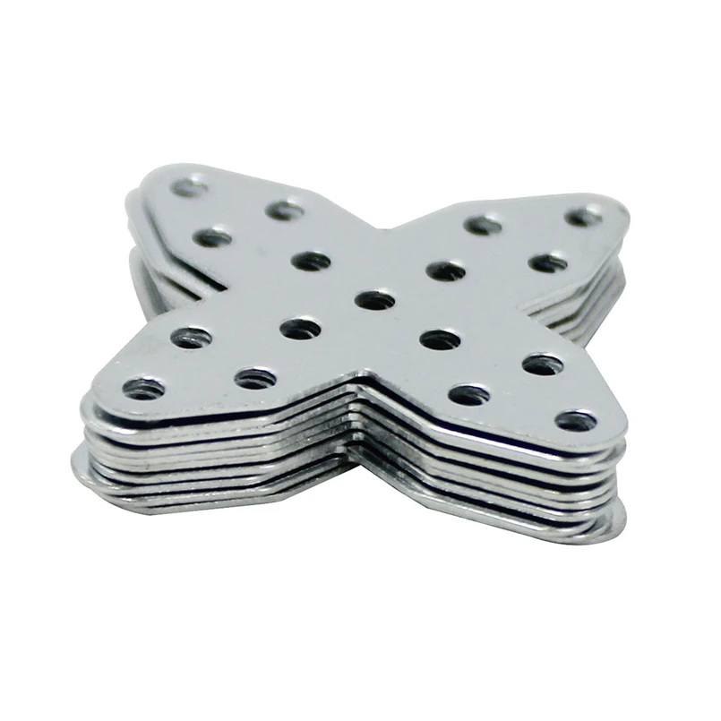 10pcs/pack Cross Iron Plate Holder Corner Code Porous Connecting Piece Furniture Fixing Parts DIY Accessories A095 | Обустройство