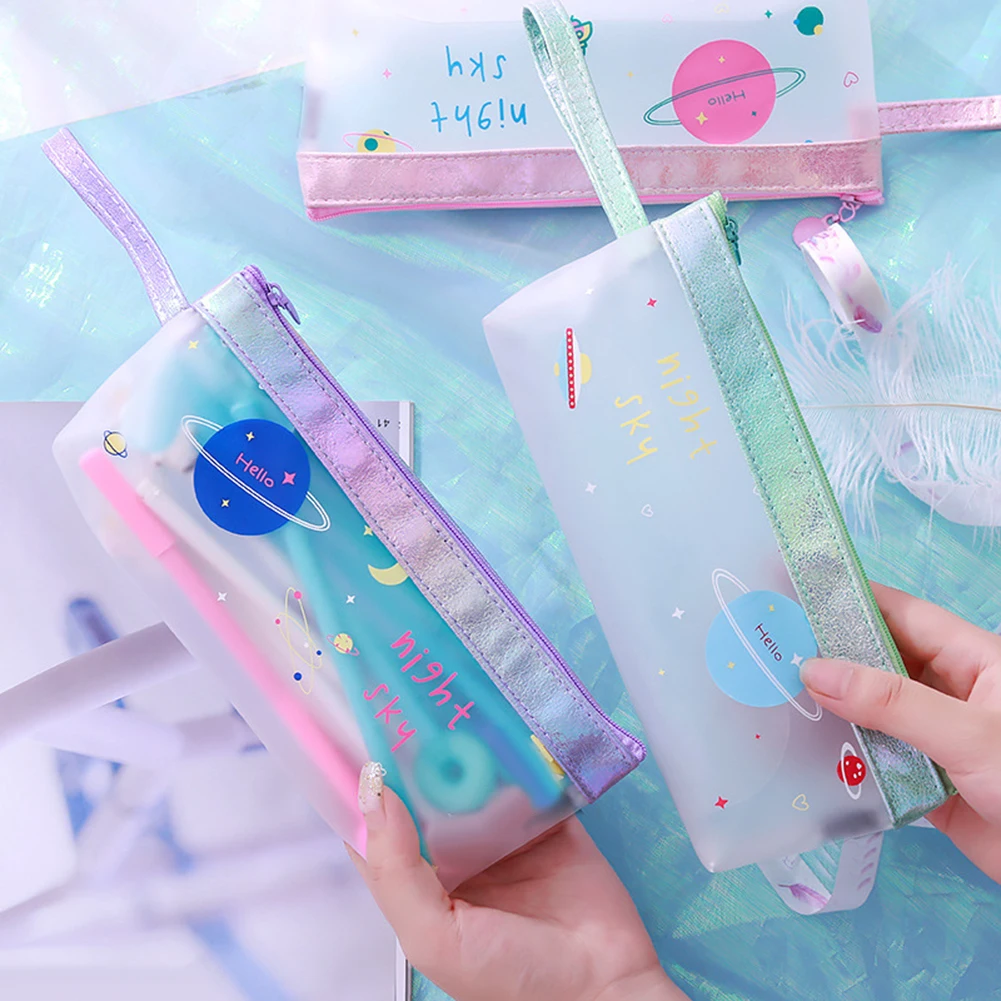 tationery Canvas Pencil Case school Bag Simple pencilcase Office Supplies Pen bag Students Pencils Writing | Канцтовары для офиса