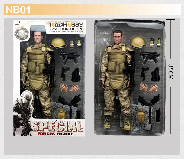 NB01 PATTIZ 1/6 12 ''SWAT фигурка модель игрушки Военная армейская боевая игра игрушки для мальчиков на день рождения - Цвет: NB01