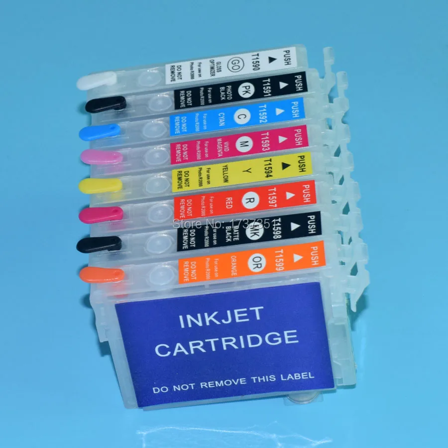 Для Epson Stylus R1900 1900 заправка картриджей с ARC чип для T0870 T0879|ink cartridge|refillable ink