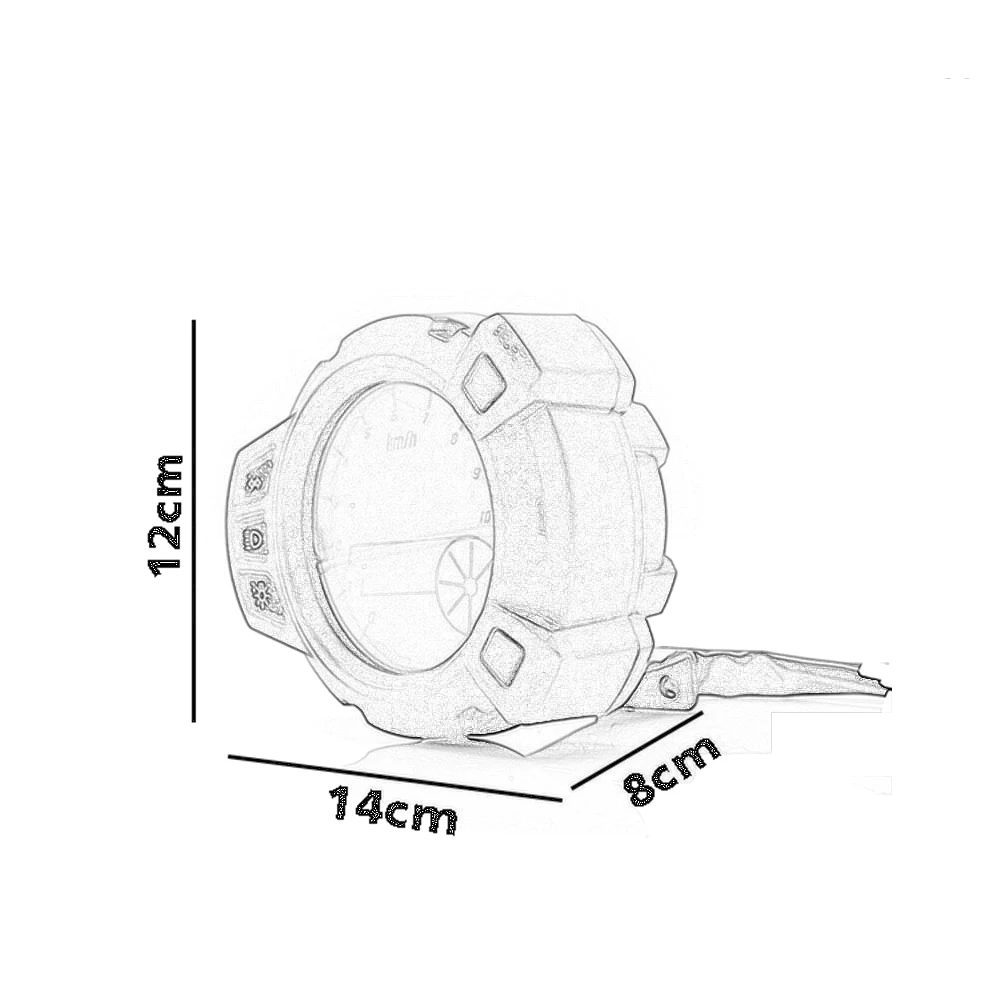 Бесплатная доставка мотоциклетные инструменты 10000 RMP ЖК дисплей Спидометр